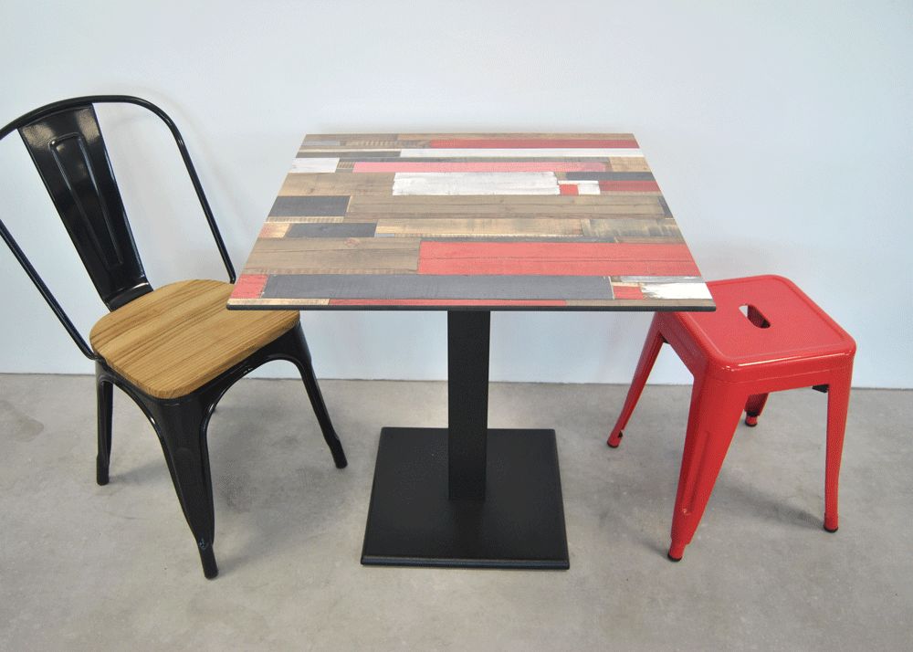 Chaise de restaurant - Style vintage - Acier - Intérieur/Extérieur - Lot de 4 couleurs disponibles_4