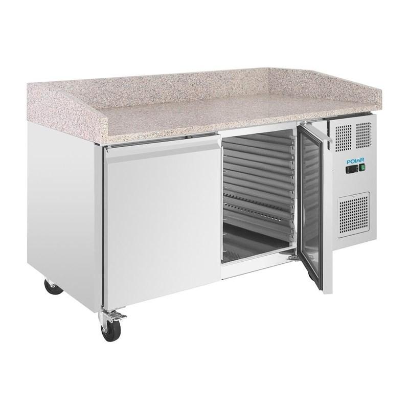 Comptoir à pizza 2 portes avec dessus en granit Série U 428L UA081 Polar_4