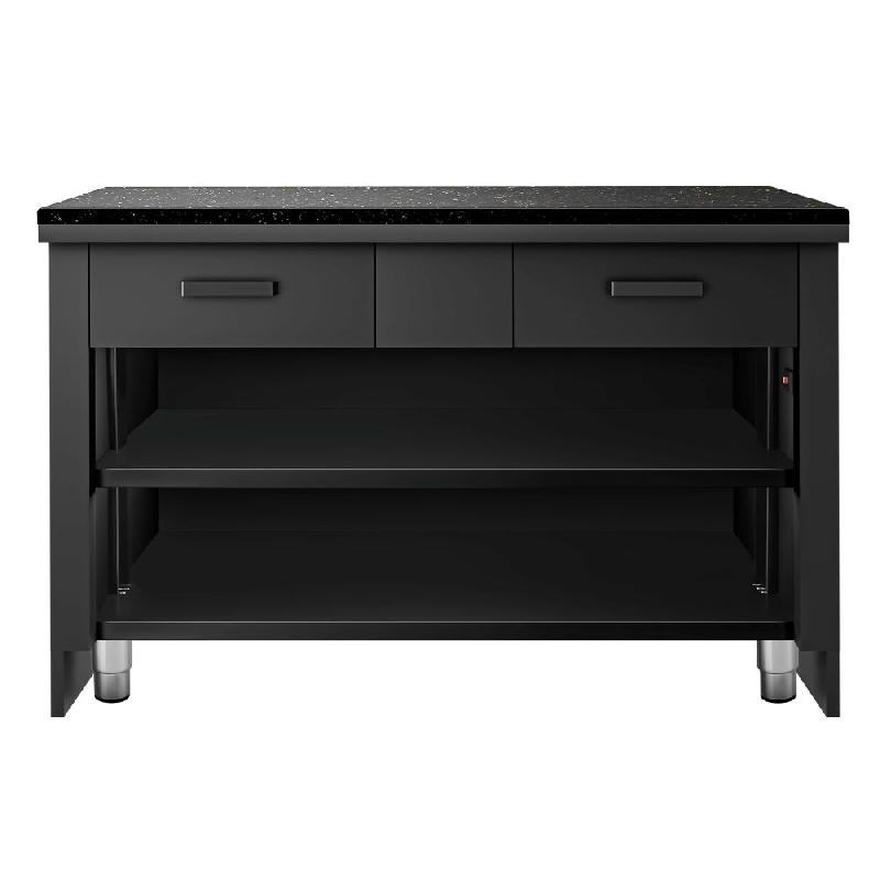 Comptoir caisse TORONTO - L1500 mm - Plan de travail en granit Noir - P900_4