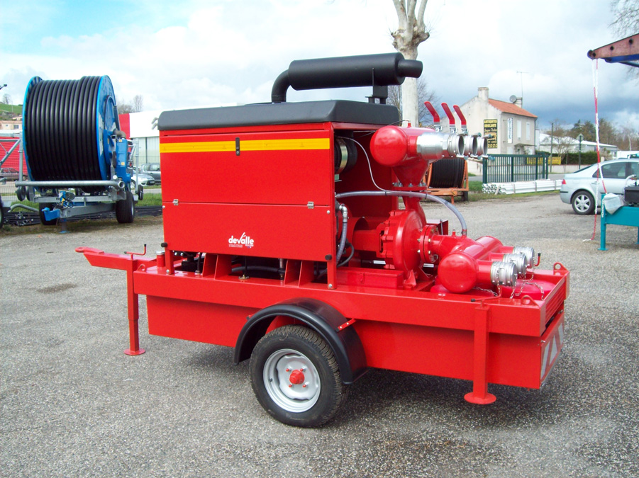 Gamme GMP incendie mobile avec sécurités moteur et hydriques