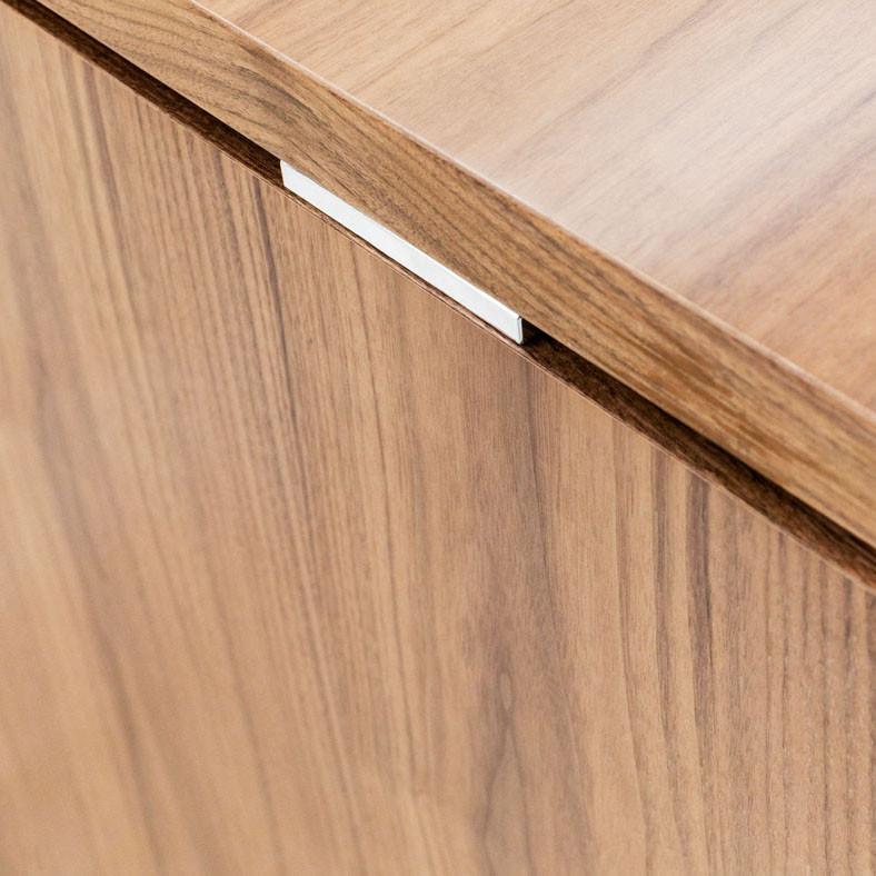 Bureau de direction TAK plateau rectangulaire - Mobel Linea - 200, Acacia clair_4