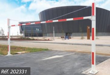 Portique limiteur d'accès universel fixe - Traverse coulissante et hauteur réglable de 2,2 à 4,5 m_4