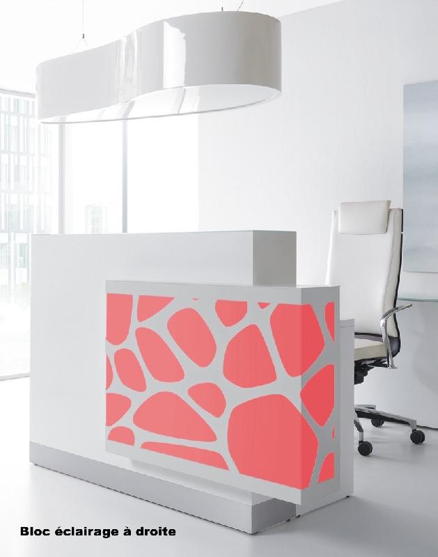 Borne d'accueil Organic avec système d'illumination - MDD - 170, Blanc brillant, A droite_5