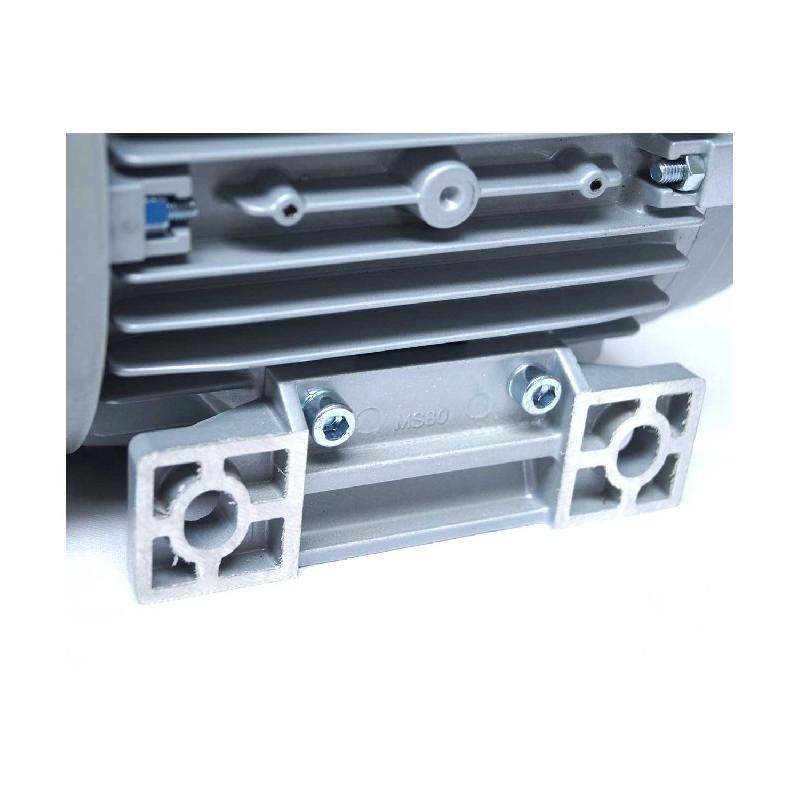 Moteur électrique monophasé 220V 0.75kW - 3000tr/min - IP55 - Bride B3 à pattes - ALMO CML80A2_4