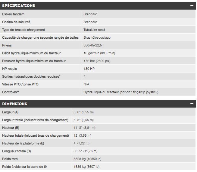 Rbm 2000 - autochargeuse à balle ronde - anderson - poids à vide sur la barre de tir 1636 kg (3607 lb)_4