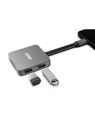 Urban Factory HUBEE LIGHT USB 3.2 Gen 1 (3.1 Gen 1) Type-C Gris_4