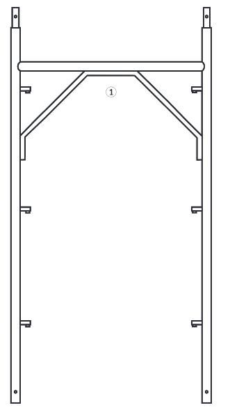 Échafaudage-cadre à basculeurs Omega - Condor - Hauteur 200 cm - Certifié EN 12810 et I.S.P.E.S.L._4