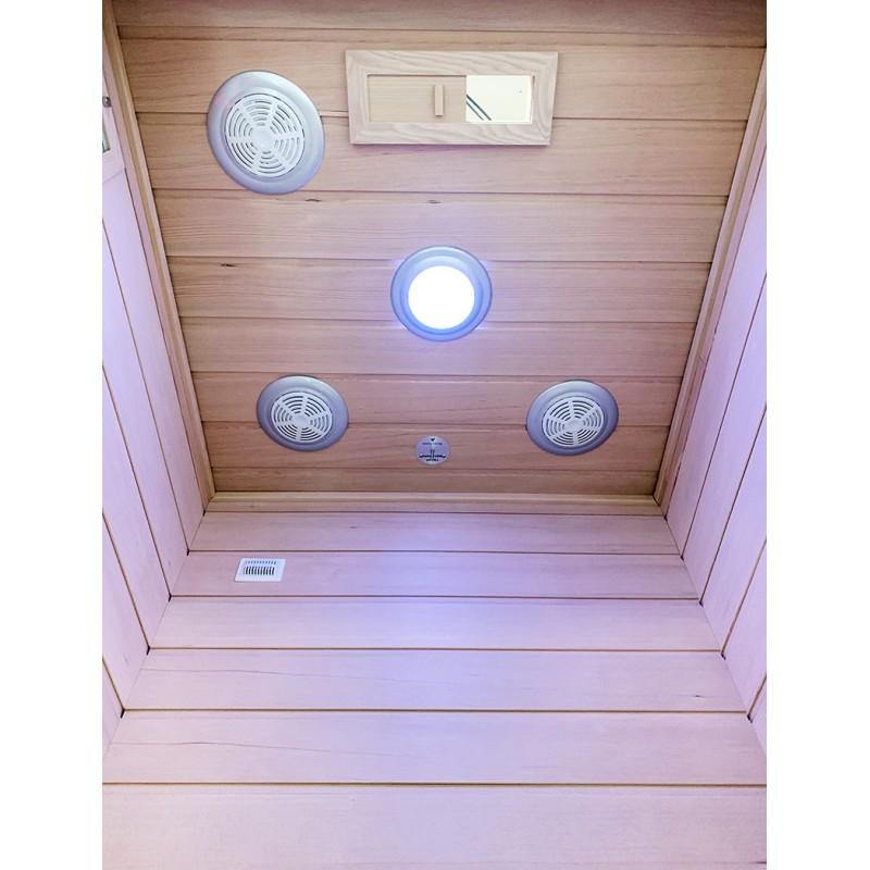 SAUNA ​​INFRAROUGE BOREAL® ​DIFFUSION 90 - 1 PLACE À SPECTRE COMPLET - ​90X90_4