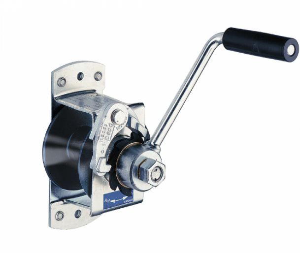 4185 - Treuil manuel à câble à vis sans fin - Haacon France - capacité 500 kg - manivelle repliable_4