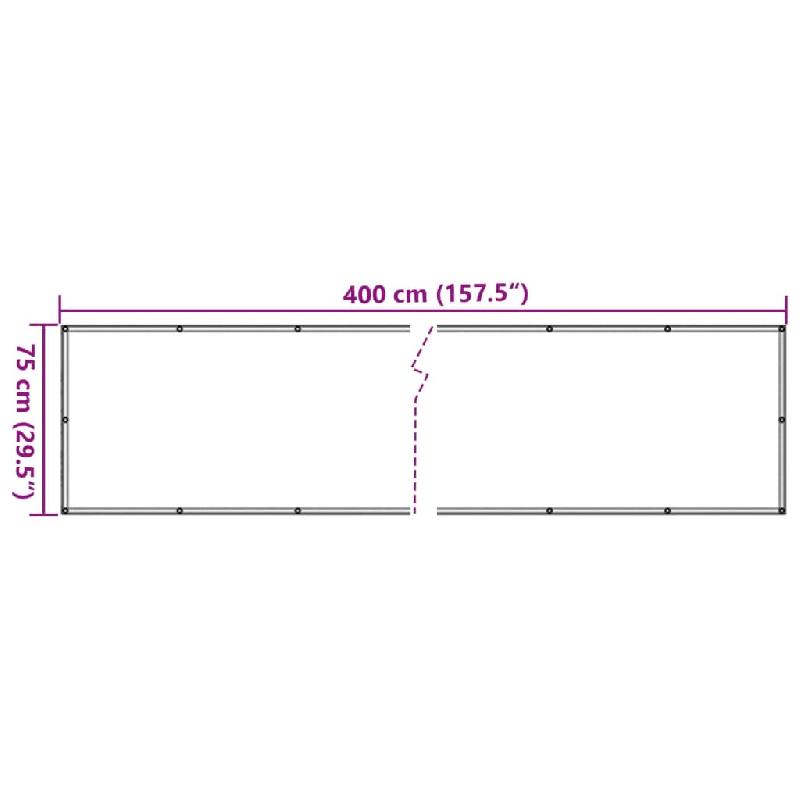 Vidaxl écran d'intimité de jardin aspect de plante vert 400x75 cm pvc 4005405_4