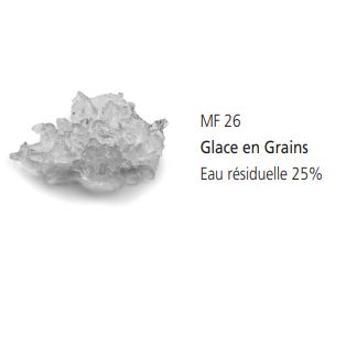 Appareil professionnel pour glace en grains, finition inox