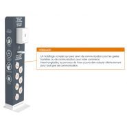 Borne de distribution de gel intelligente - dimensions topcard A4 (210 x 297 mm) - distributeur automatique de gel hydroalcoolique_4