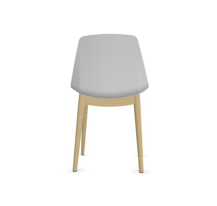 Lot 4 chaises Suite pieds bois blanc_4