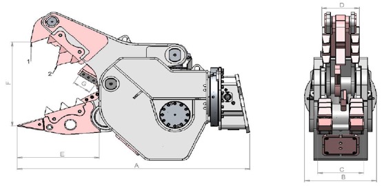 Broyeur Rotar avec speedvalve pour fermeture rapide des mâchoires