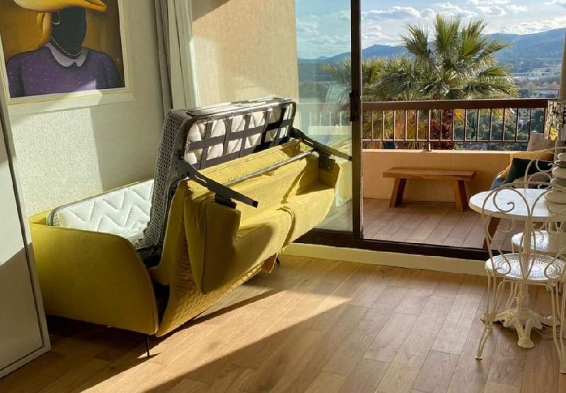 Canapé convertible Phebus 140x195 - tissu Maracaibo vieux rose piqué - design chic italien_4