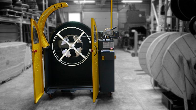 Système d’enroulement manuel pour câbles avec sécurité intégrée