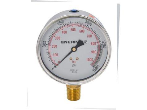 G4040L, Manomètre, 100 mm  Face,  Raccordement Vertical, Bain de glycérine, 1000 bar pression maximale_4