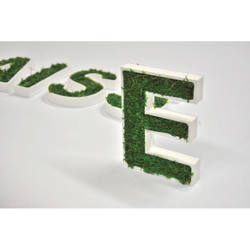 Création-végétale - Lettrage 3D végétal en mousse stabilisée - sur mesure - Popdeco_4