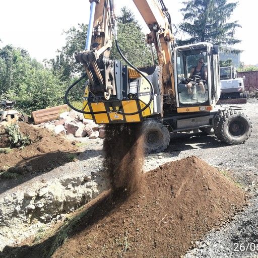 Godet cribleur broyeur MB-HDS214 - système innovant pour changement de rotors_4