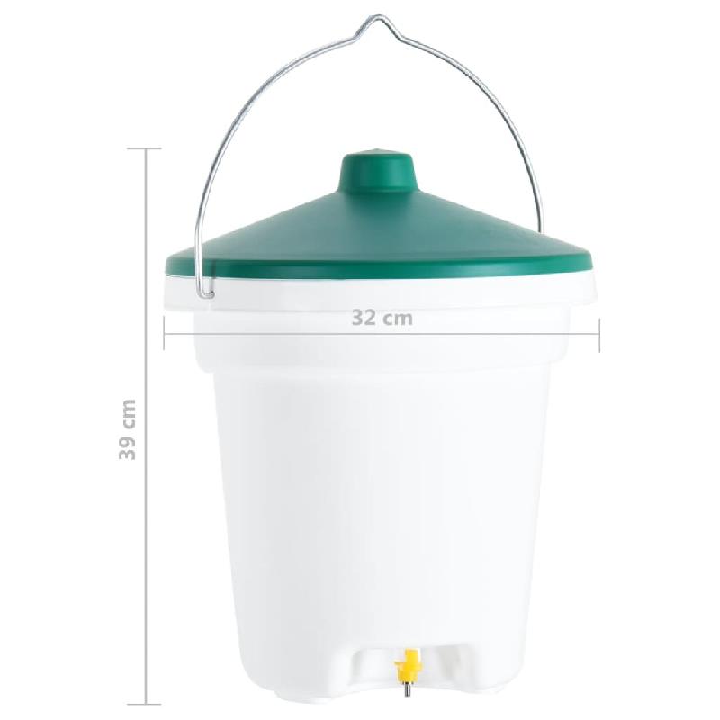Vidaxl abreuvoir pour volailles avec tétines 12 l 171450_4