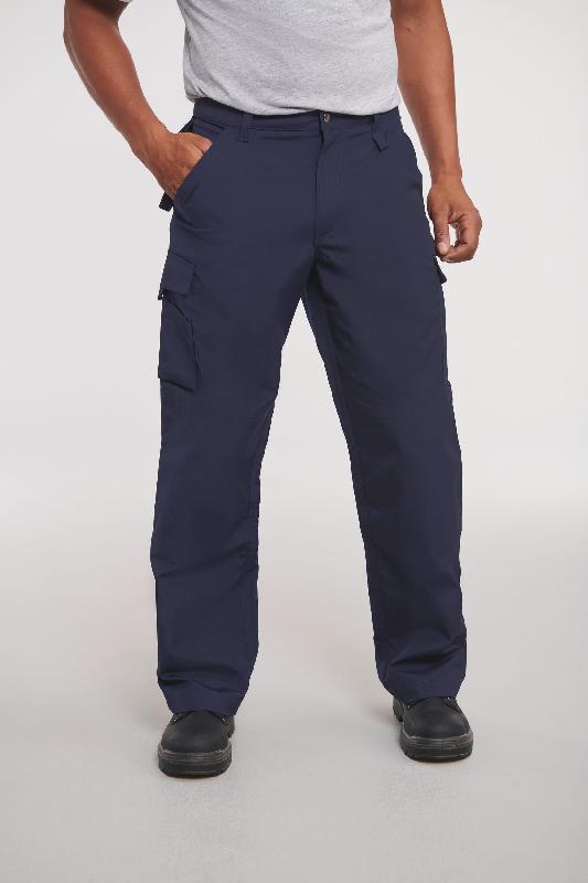 Pantalon de sécurité Heavy Duty Russell - Réf: RU015M - Protection anti-taches Teflon, poches multiples et genouillères intégrées_4