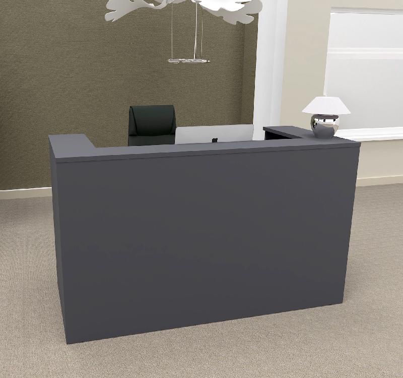 Bureau d'accueil Delta First monocolor - Mobel Linea - 144, Anthracite_5