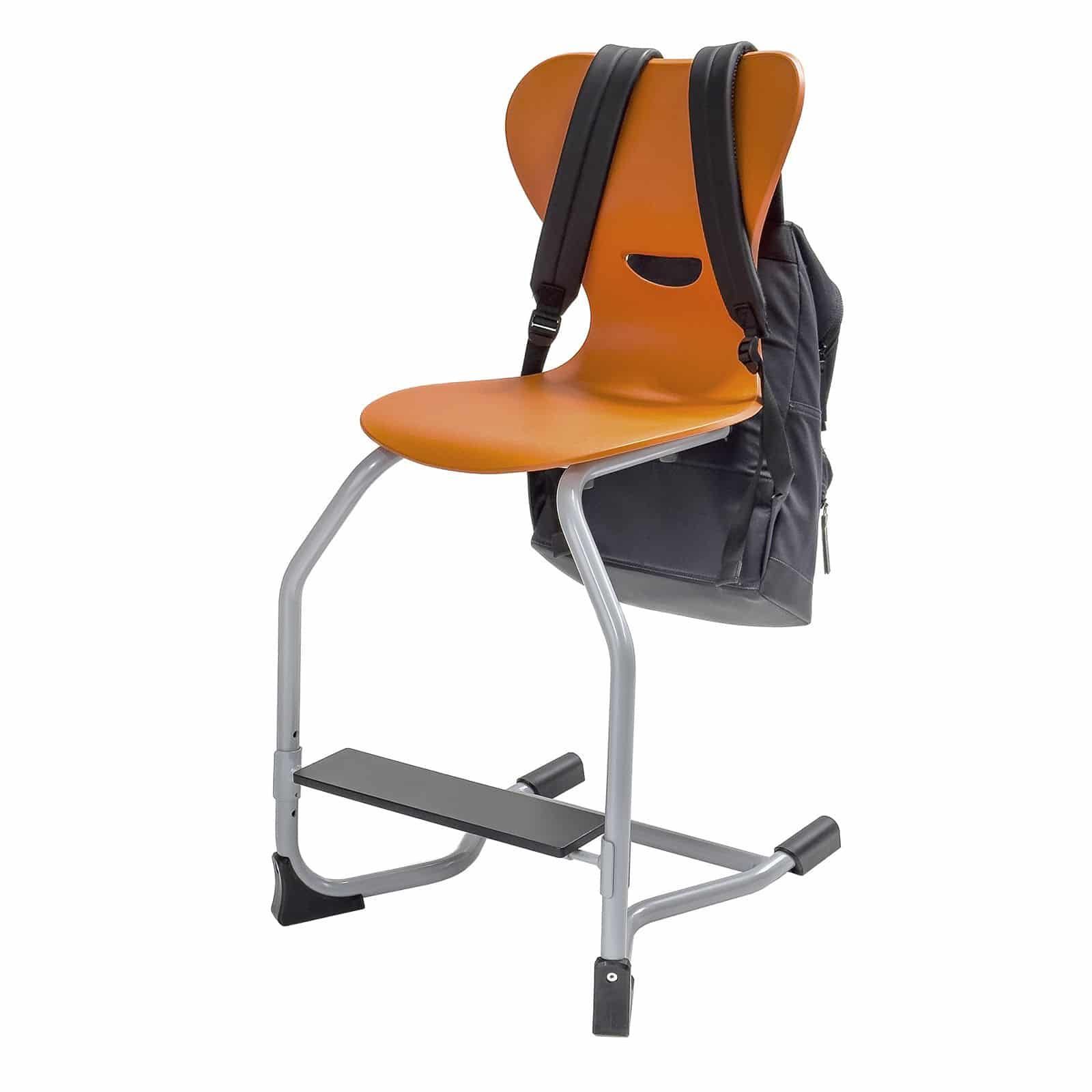 Chaise scolaire avec repose-pieds réglable EWF.3 - Une seule hauteur de travail pour tous - Chaise repose-pieds ergonomique pour école primaire_4