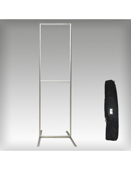 Totem tissu 2 pieds - structure aluminium - impression recto/verso - modèle ie-tot-2pieds_4