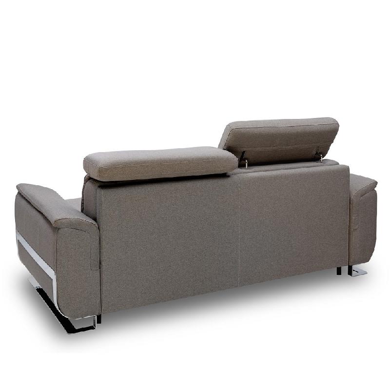 Canapé convertible express Réaumur 120 cm - Matelas 16 cm - Tissu tweed gris silex - Fabrication italienne_4