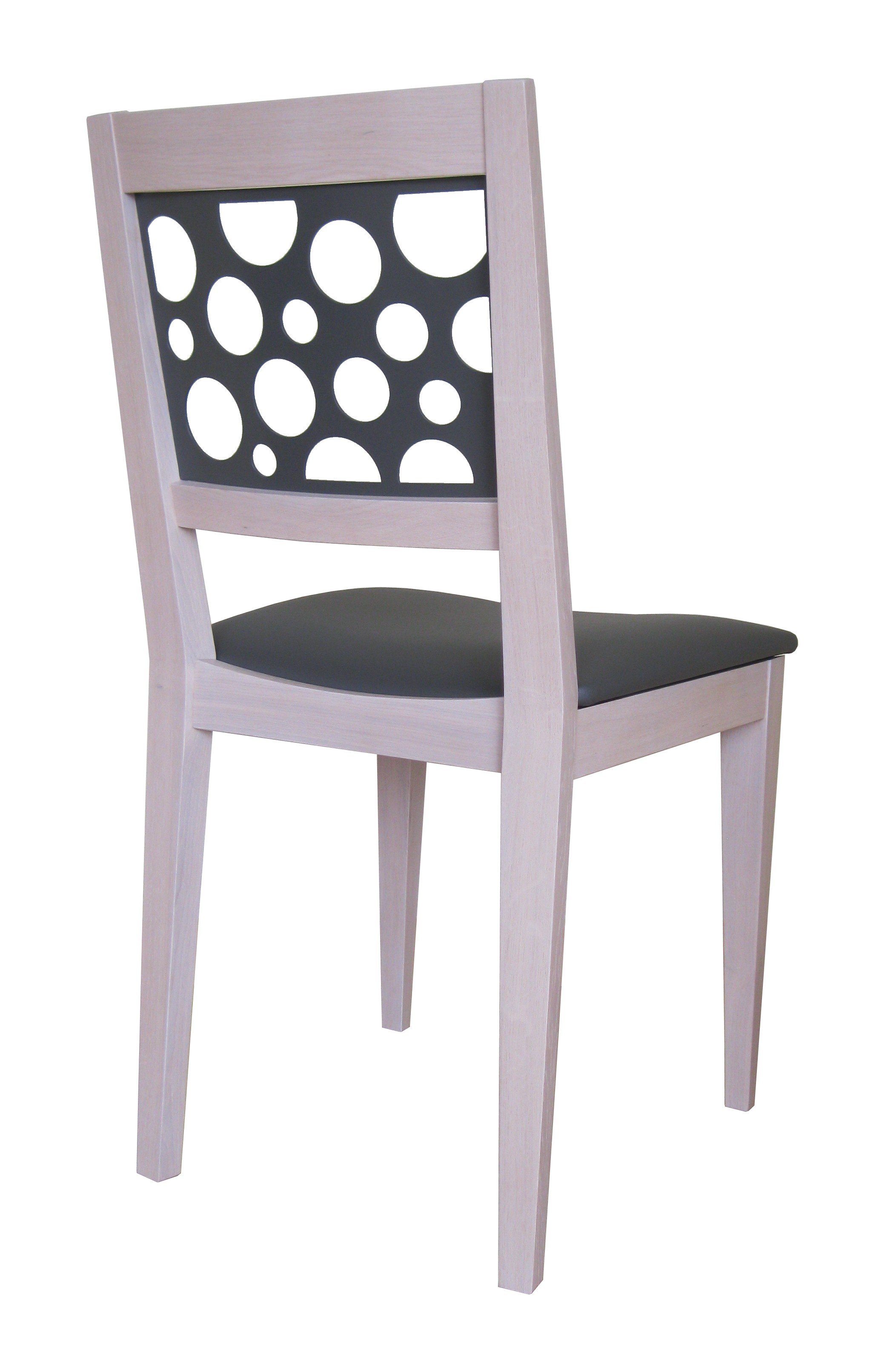 Chaise Julia en bois massif et métal - fabrication française - hêtre ou chêne avec finitions personnalisées_4