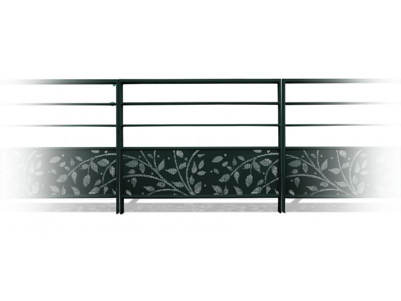 Gc3900 barrières urbaines - urban'nt - en acier - remplissage par tôle avec motifs micro-perforés_4