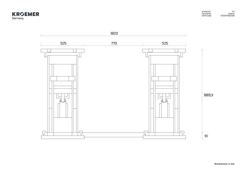 Pont élévateur à ciseaux compact, puissant et sécurisé - en anthracite X11_4