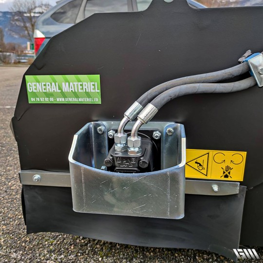 Balayeuse hydraulique Série SPZI - Usage intensif - Compatible mini-chargeuse, chargeuse, télescopique et tractopelle - Marque SIMA_4