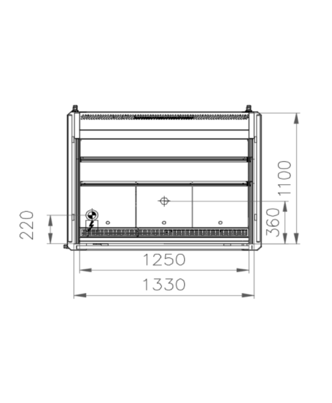 Vitrine réfrigérée semi-verticale 3 niveaux MILANO SUSHI - EORION SU13 3 niv et EORION SU20 3 niv - 1330 mm et 1955 mm de largeur - LED - -1°C à +7°C_4