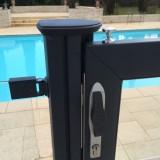 Heka - Barrière de piscine en verre trempé 8mm - Aluminium et visserie inox - Hauteur 114cm_4