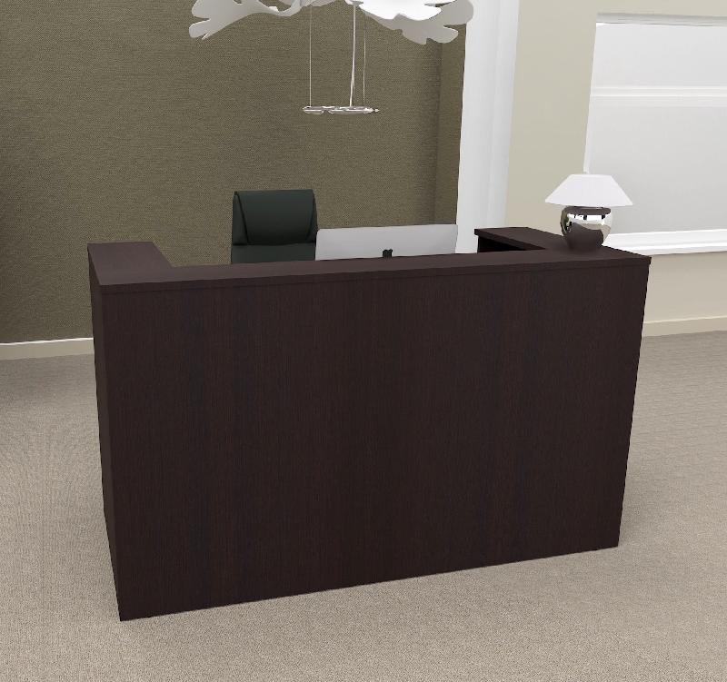 Bureau d'accueil Delta First monocolor - Mobel Linea - Wengé_5