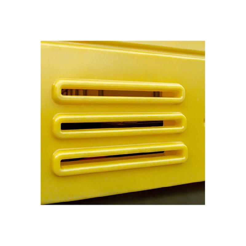 Armoire de rétention PEHD 1775x1770x2265 + Caillebotis PE - 1260L - Jaune_4