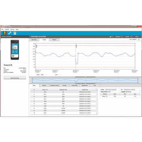 Tempod 30 - Enregistreur de température réutilisable USB avec PDF automatique et haute précision +/-0,3°C_4