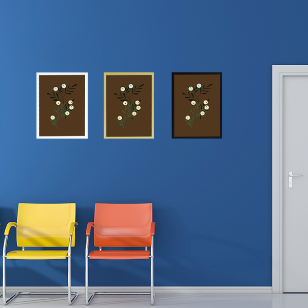 Cadres Bois 60x80 cm - Profilé 30 mm Naturel - Réf : 30146080BNA avec protection plexiglas et suspension flexible_4