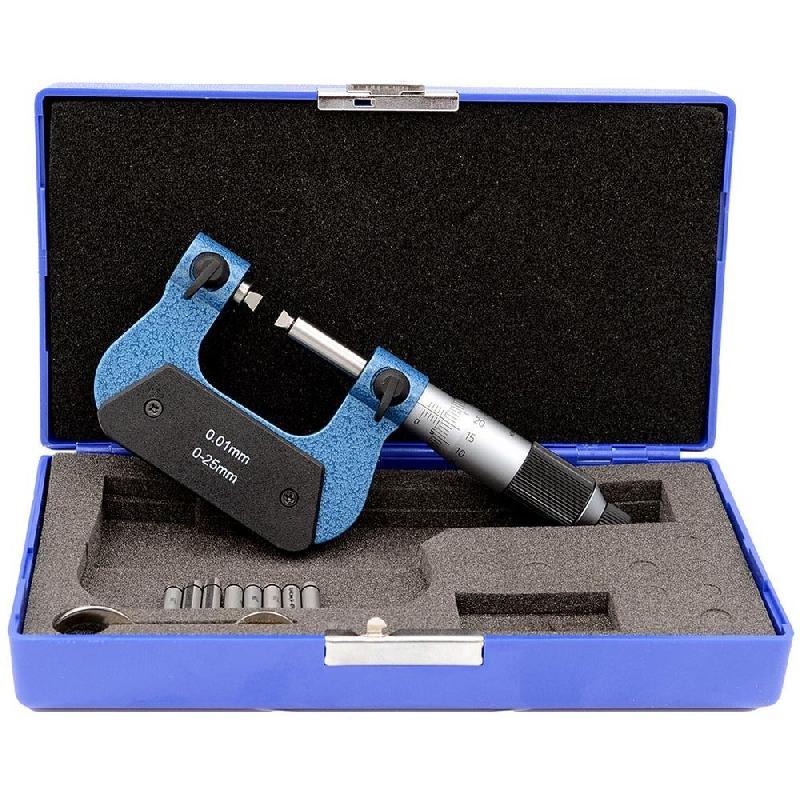 Micromètre de filetage - Capacité 50-75 mm - Lecture 0,01 mm - Coffret avec jeux de touches ISO_4
