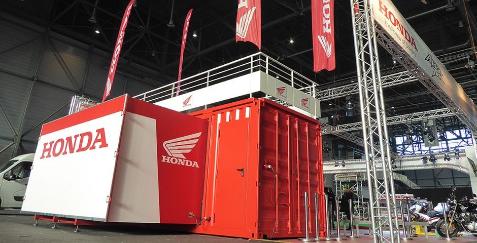 Container concession auto/moto - showroom modulable et sécurisé avec baies vitrées panoramiques_4