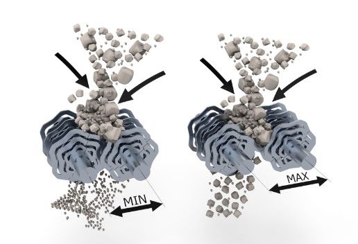 Godet cribleur pour pelles de 8 à 13 T, idéal pour la séparation de matériaux de granulométries variées sur chantier - SIMEX VSE 10_4