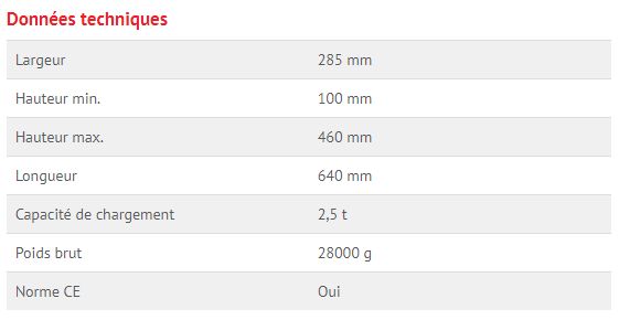 2889 - Cric rouleur BGS Technic - Aluminium et acier - Capacité de chargement 2,5 T - Mécanisme à double piston_4