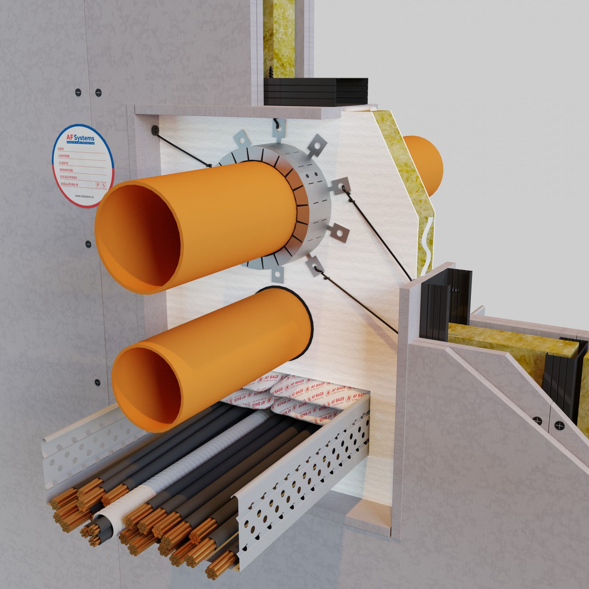 Panneau coupe-feu léger et facile à façonner sur place