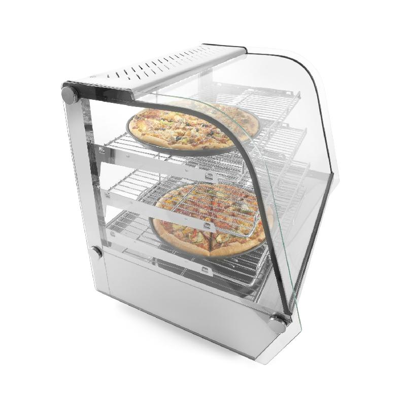 Vitrine de table chauffante 120L trois niveaux HENDI_4