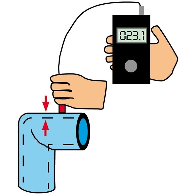 Mesureur d'épaisseur par ultrasons - économique - sonde 10mm - fréquence 5 MHz - référence 2001F_4