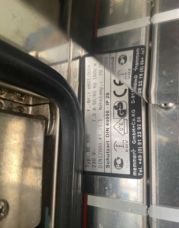 Incubateur de laboratoire pharmaceutique - Occasion - Memmert BE 600_4