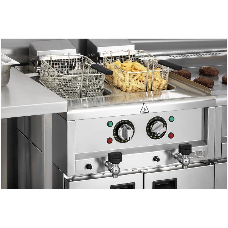 Friteuse électrique à poser - 2 cuves 8L - Série 600 - Buffalo - CU477_4