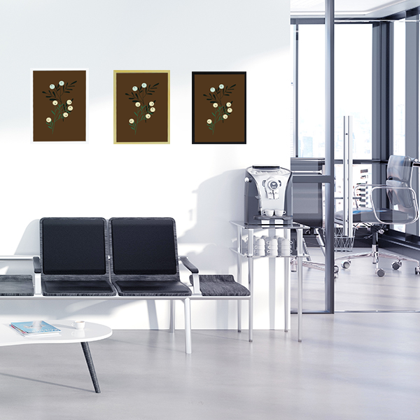 Cadres Bois A4 - Profilé 30 mm Noir avec plexiglas transparent - Réf : 30144BNR_4