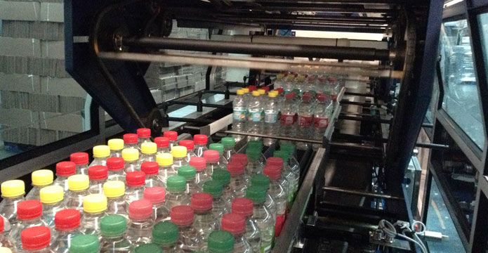 Modèle SWM350 - Fardeleuse en acier peint avec EF Sealing et tunnel de rétraction_4